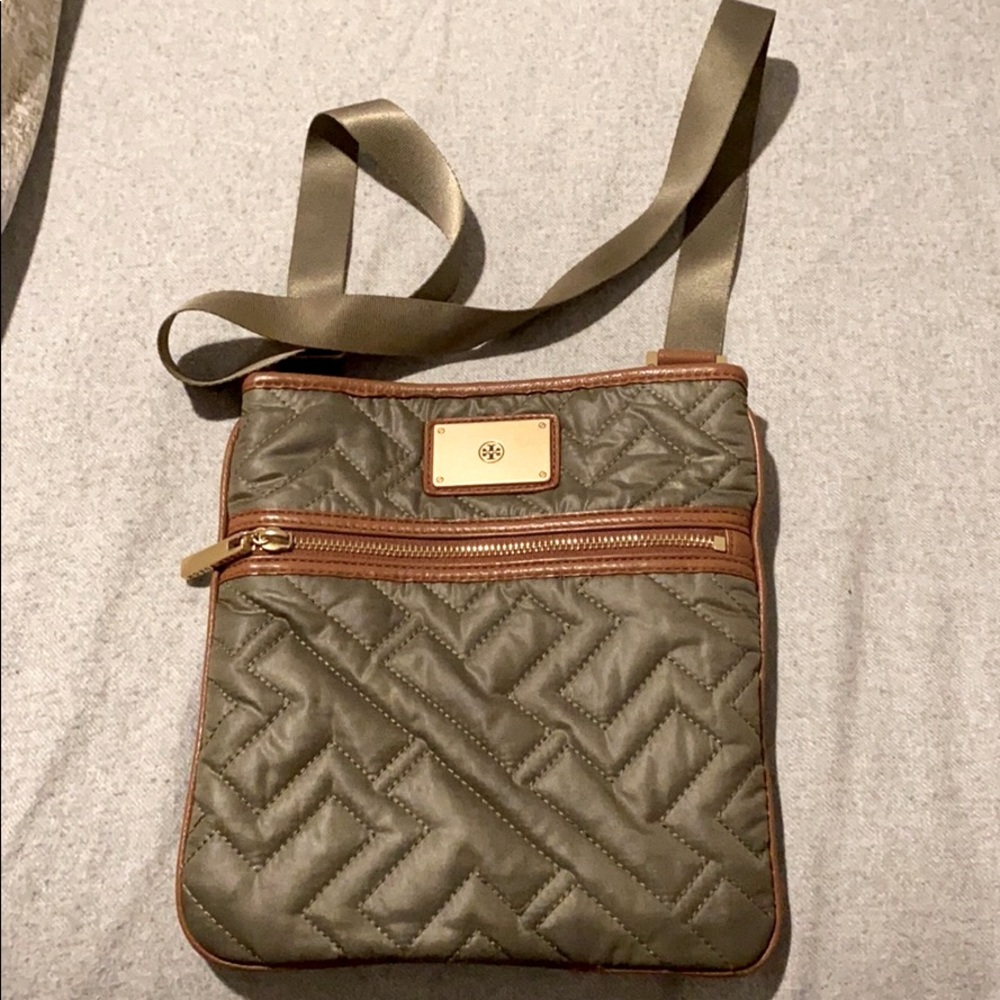 Tory Burch Nylon and Leather Crossbody